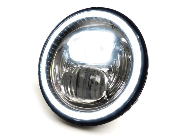 Headlight Moto Nostra LED HighPower Ø 143mm, 5.3.4 inch 12V DC with approval – Bild 3