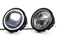Scheinwerfer Set Moto Nostra LED HighPower inkl. Umrüstrahmen und Scheinwerferhalterung Ø 143mm 5.3,4 Zoll 12V DC mit Zulassung für Vespa PX