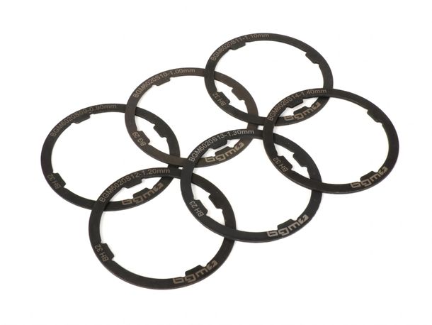 Schulterring Set BGM 0,90-1,40mm+0,0, 0,04mm, 6 Stück für Vespa Smallframe V50, PV125, ET3, PK, Largeframe PX Lusso (1984-), Cosa, T5 125ccm