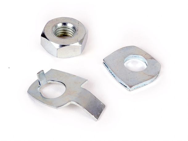 Set di sicurezza BGM per asse contralbero incl. dado per Vespa PX125, PX150, PX200, Cosa, T5 125ccm