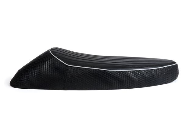 Banquette BGM sans verrou gris pour Sport Vespa Largeframe PX old (-1983), Sprint, GT, GTR, Super, TS, GL, VNA, VBA, VNB, VBB, T4, avec réservoir plat type Rally 180, 200, GS160, SS180