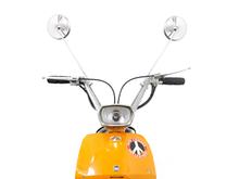 Spiegel BGM Edelstahl rund für Lambretta Lui 50CL, Lui 75 S&SL, Luna, Vega, Cometa rund