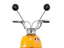 Spiegel BGM rund, schwarz für Lambretta Lui 50CL, Lui 75 S&SL, Luna, Vega, Cometa rund