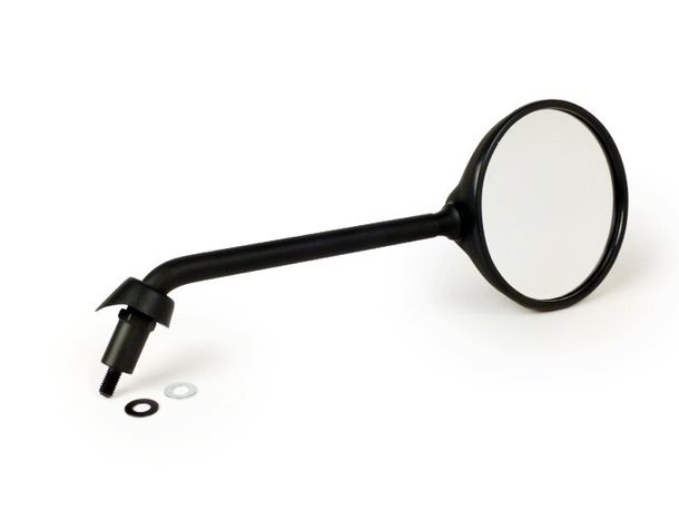Hilo izquierdo izquierdo Moto Nostra M8x1.25, negro mate para Piaggio LX50 (ZAPC381, ZAPC383, ZAPC387), LX125 (ZAPM441, ZAPM443, ZAPM681), LX150 (ZAPM444), S50 (ZAPC386), Piaggio Liberty 50 (ZAPC42, ZAPC49), Liberty 125 (RP8M, ZAPM38)