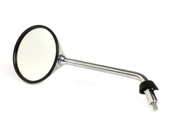 Specchietto retrovisore Moto Nostra M8x1.25 destro o sinistro, cromato per Piaggio LX50 (ZAPC381, ZAPC383, ZAPC387), LX125 (ZAPM441, ZAPM443, ZAPM681), LX150 (ZAPM444), S50 (ZAPC386), Piaggio Liberty 50 (ZAPC42, ZAPC49), Liberty 125