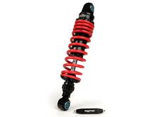 Ammortizzatore posteriore BGM R12 V2 Black Edition 300-310mm rosso per Lambretta LI LIS SX TV DL GP