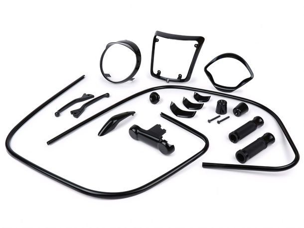 Kit de style Moto Nostra « Black Collection » noir brillant pour Vespa GTS 300 HPE, GTS 125 IGET (2019-2022)