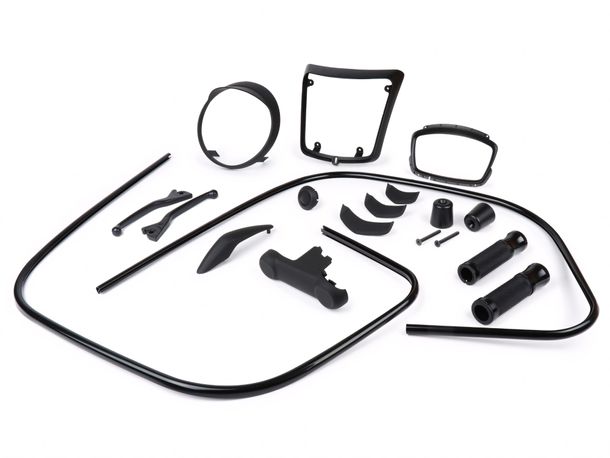 Kit de style Moto Nostra « Black Collection » noir mat pour Vespa GTS 300 Super HPE Supertech, GTS 125 Super Supertech (ZAPMA3600, ZAPMA3700)