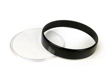 Tachoglas Set BGM Ø 105mm klares Glas, Ring schwarz für Vespa PX Lusso, PK XL1, GT 250 i.e. 60, GTV 125, GTV 250, GTV 300