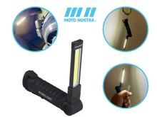 Taschenlampe Moto Nostra Inspektionsleuchte COB LED 250lm, Magnetfuß, 112x36mm inkl. Micro USB Ladekabel