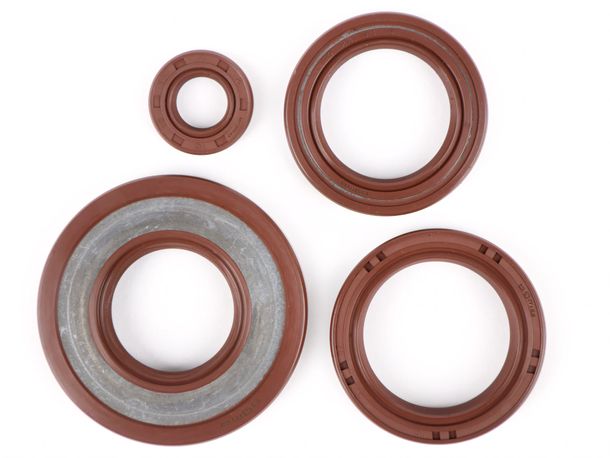 Juego de juntas de eje FKM de motor BGM para Vespa Smallframe 24 mm PK125 XL2, PK125 ETS