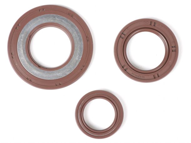 BGM engine rubber shaft seal set 30x47x6mm for Vespa Largeframe PX Lusso 1984-1986 PX80, PX125, PX150, PX200, T5 125ccm, Cosa