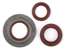 BGM engine shaft seal set, FKM metal, brown extra flat, 3.5 mm, rear wheel shaft seal 27x42x10mm for Vespa Largeframe PX Lusso 1993- PX80, PX125, PX150, PX200, T5 125cc, MY, 98, Cosa, LML125, 150 Star
