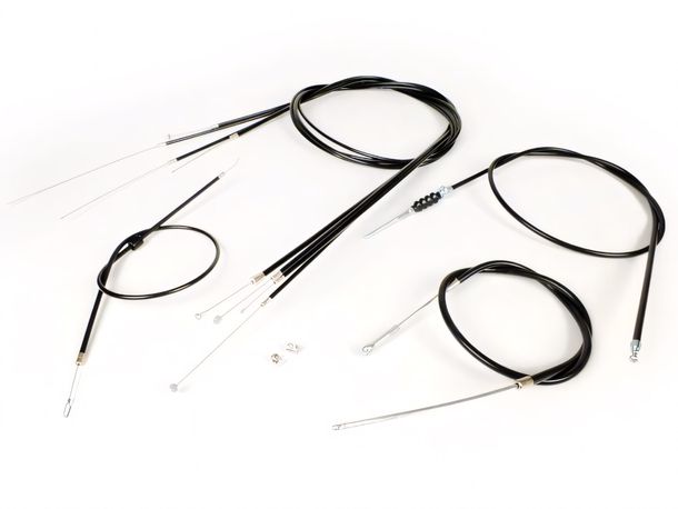 BGM inner cover cable set black for Vespa PX Lusso (1984-)