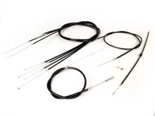 Set cavi di copertura interna BGM PE, neri per Vespa PX old (-1984)