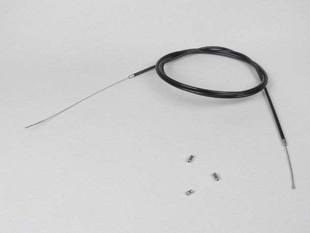 Set cavi BGM nero Ø 1,2x2500 mm, coperchio 2200 mm, nipplo Ø 3,0 x 3 mm usato come cavo per gas intrecciato in PTFE universale