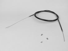 Juego de cables BGM negro Ø 1,2x2500 mm, tapa 2200 mm, boquilla Ø 3,0 x 3 mm utilizado como cable de gas trenzado de PTFE universal