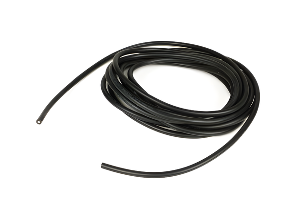 BGM silicone ignition cable 7mm 3-layer copper conductor 1.5mm² up to 200°C 5m black
