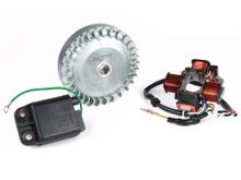 BGM 12V Ignition Set for Sport V2 805g Vespa Ciao, SI Electronic Ignition for Polini or Malossi Engine Case