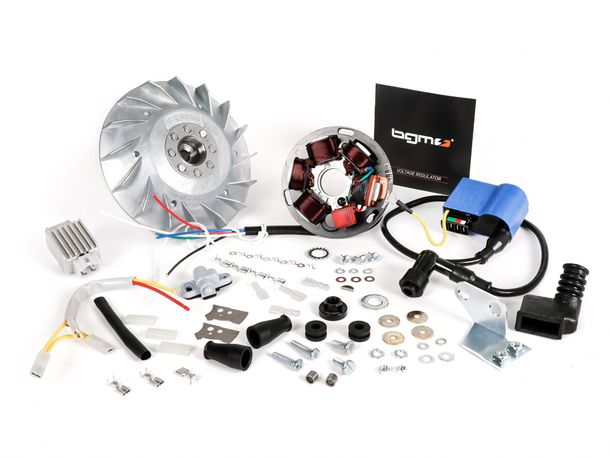 Zündung-Set BGM 12V Touring elektronisch für Vespa Largeframe (1957-1977, spitzer Konus)