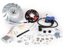 Zündung-Set BGM 12V Touring elektronisch für Vespa P125 x, P200E (1977-1983, mit Blinker, Spannungsregler, ohne Batterie)