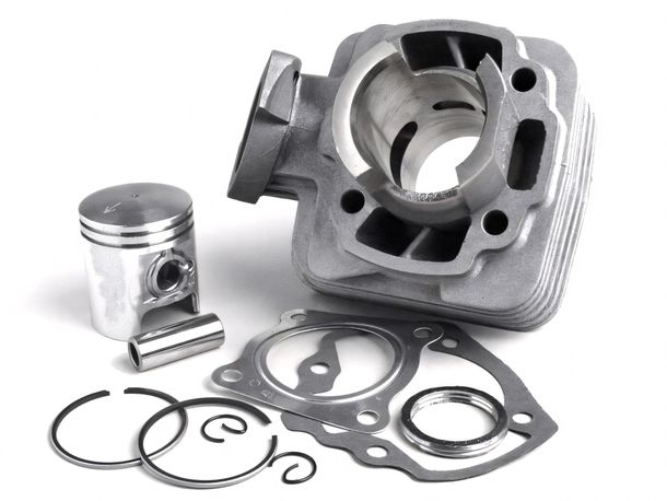 Cilindro in alluminio BGM 50cc per Peugeot AC verticale per Speedfight1 50cc AC, Speedfight2 50cc AC, TKR50, Trekker50, Vivacity50, Elyseo50, Squab50