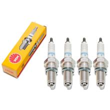 Conjunto de velas de ignição NGK 4x DPR6EA-9 vela de ignição com supressor de interferências, rosca longa 19,0mm Ø 12,0mm, 5531