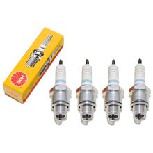 Zündkerzen Set NGK 4x BR8HSA Zündkerze entstört, 12,7mm Kurzgewinde Ø 14,0mm, 5539