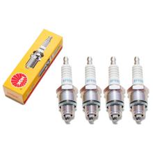 Zündkerzen Set NGK 4x BPR8HS Zündkerze entstört, 12,7mm Kurzgewinde Ø 14,0mm, 3725
