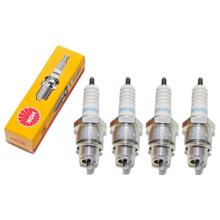 Zündkerzen Set NGK 4x BR6HSA Zündkerze entstört, 12,7mm Kurzgewinde Ø 14,0mm, 4296 / 4461