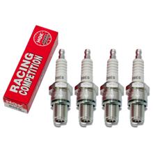Sada zapalovacích svíček NGK 4x B8EG závodní zapalovací svíčka, dlouhý závit 19,0 mm Ø 14,0 mm, 3430 / 3997