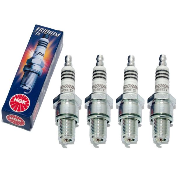 Candele set NGK 4x BR8EIX Iridium-Candela resistenza, 19,0mm filetto lungo Ø 14,0mm, 5044