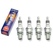 Zündkerzen Set NGK 4x BR9EIX Iridium-Zündkerze entstört, 19,0mm Langgewinde Ø 14,0mm, 3981