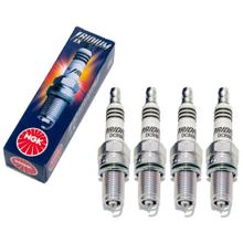 Zündkerzen Set NGK 4x DCR8EIX Iridium-Zündkerze entstört, 19,0mm Langgewinde Ø 12,0mm, 3606