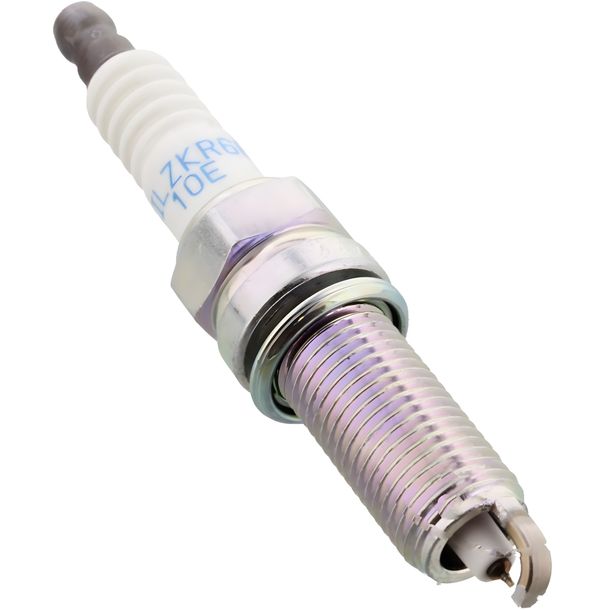 Spark plug set NGK 4x SILZKR6B10E iridium resistor, 26,5mm long thread reach plug Ø 14,0mm, integral terminal, 93815