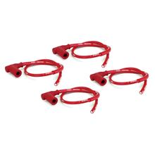 Conjunto de conectores de velas de ignição NGK 4x CR4 Racing incl. cabo, 8054