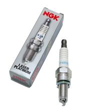 Zündkerzen Set NGK 4x PMR8B Platin-Zündkerze entstört, 19,0mm Langgewinde Ø 10,0mm, feste SAE-Anschlussmutter, 6378