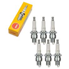 Zündkerzen Set NGK 6x BP8H-N-10 Zündkerze, 12,7mm Kurzgewinde Ø 14,0mm, 4838