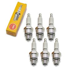 Zündkerzen Set NGK 6x B10HS Zündkerze, 12,7mm Kurzgewinde Ø 14,0mm, 2399