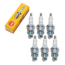 Zündkerzen Set NGK 6x BR8HS Zündkerze entstört, 12,7mm Kurzgewinde Ø 14,0mm, 4322 / 4915 / 4967 / 6715