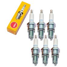 Zündkerzen Set NGK 6x BPR8ES Zündkerze entstört, 19,0mm Langgewinde Ø 14,0mm, 3923 / 5170