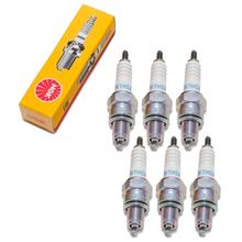 Zündkerzen Set NGK 6x CR7HSA Zündkerze entstört, 12,7mm Kurzgewinde Ø 10,0mm, 4549 / 6016
