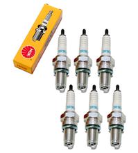 Conjunto de velas de ignição NGK 6x DR9EA vela de ignição com supressor de ruídos, rosca longa de 19,0mm Ø 12,0mm, 2871 / 3437
