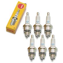 Spark plug set NGK 6x BPR7HS resistor, 12,7mm short thread Ø 14,0mm, 5541 / 6422 / 6873