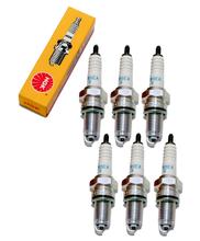 Spark plug set NGK 6x DPR9EA-9 resistor, 19,0mm long thread Ø 12,0mm, 3717 / 5329