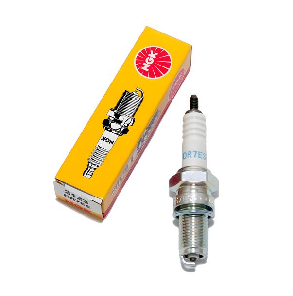 Candele set NGK 6x DR7ES candela resistenza, 19,0mm filetto lungo Ø 12,0mm, 3123