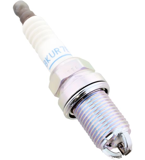 Spark plug set NGK 6x BKUR7ET resistor, 19,0mm long thread Ø 14,0mm 3-ground-electrode, 7873