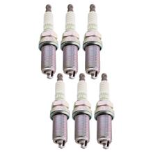 Zündkerzen Set NGK 6x LFR6A-11 Zündkerze entstört, 26,5mm besonders langes Gewinde Ø 14,0mm, 3672