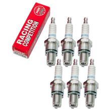 Candele set NGK 6x BR10EG racing candela resistenza, 19,0mm filetto lungo Ø 14,0mm, 3830 / 3993