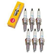 Spark plug set NGK 6x CPR8EA-9 resistor, 19,0mm long thread Ø 10,0mm, 2306